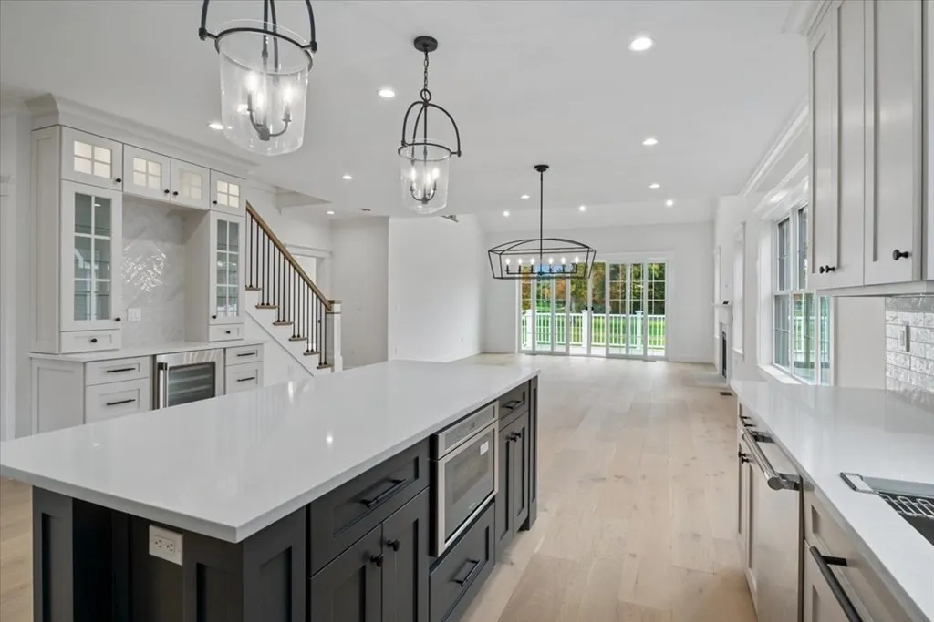 kitchen renovation with marble countertops